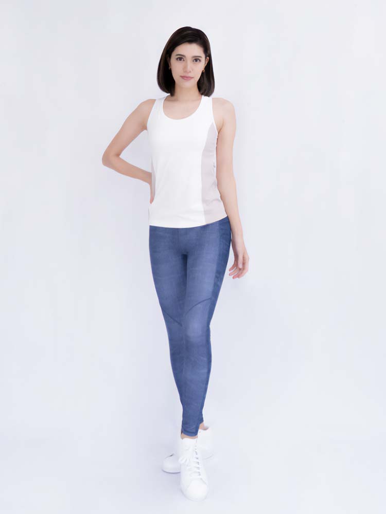 バイカラー ブラタンクトップ