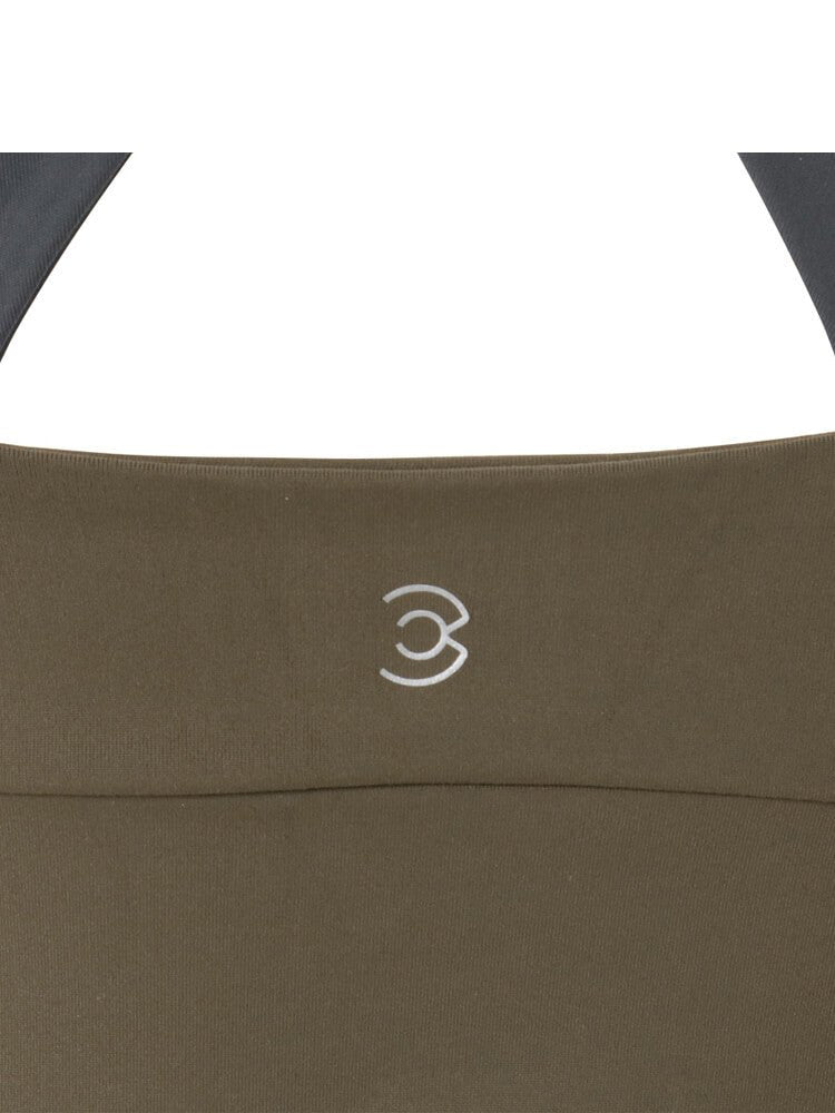 裸 HADAKA フィール ブラトップ (カーキ × グレー)