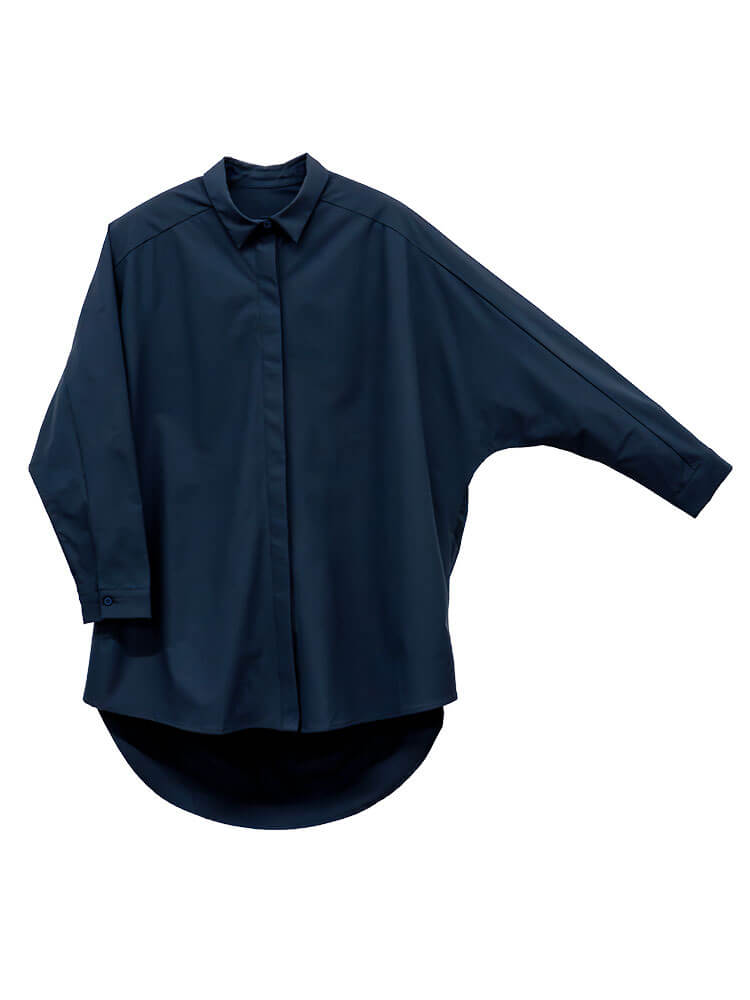 コクーンシルエットシャツ