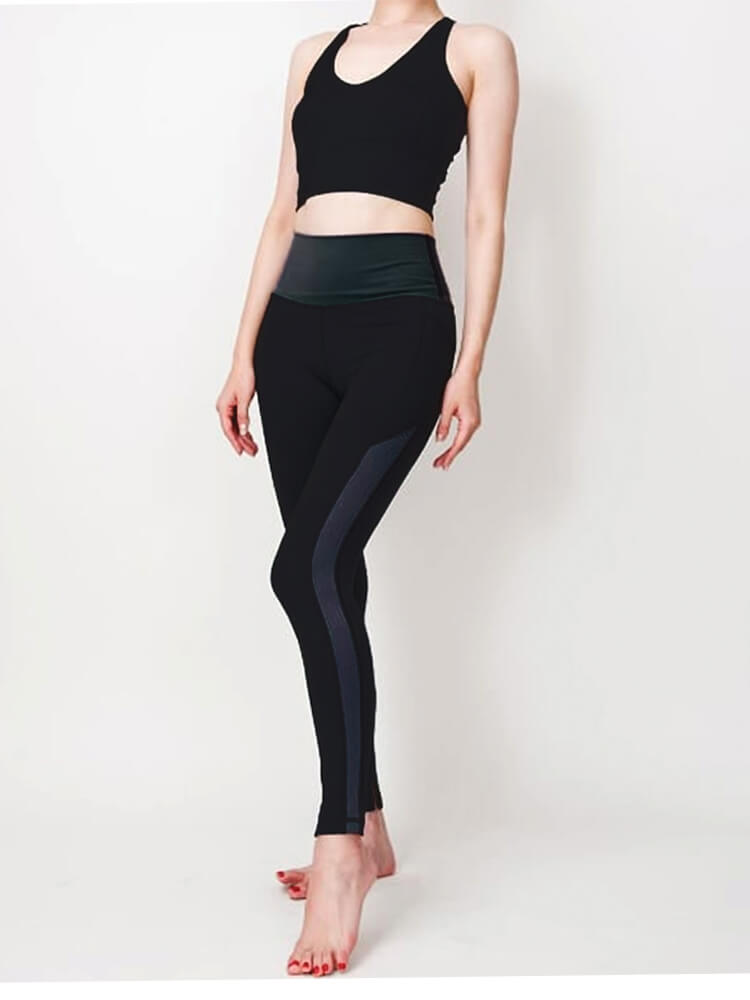 裸 HADAKA フィール レギンス (ブラック × グレー)