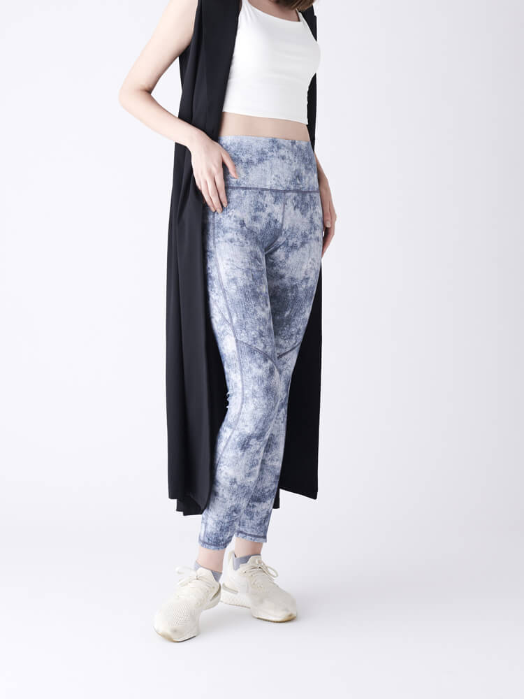 OUTLET・美脚トリック アッシュデニムライク レギンス