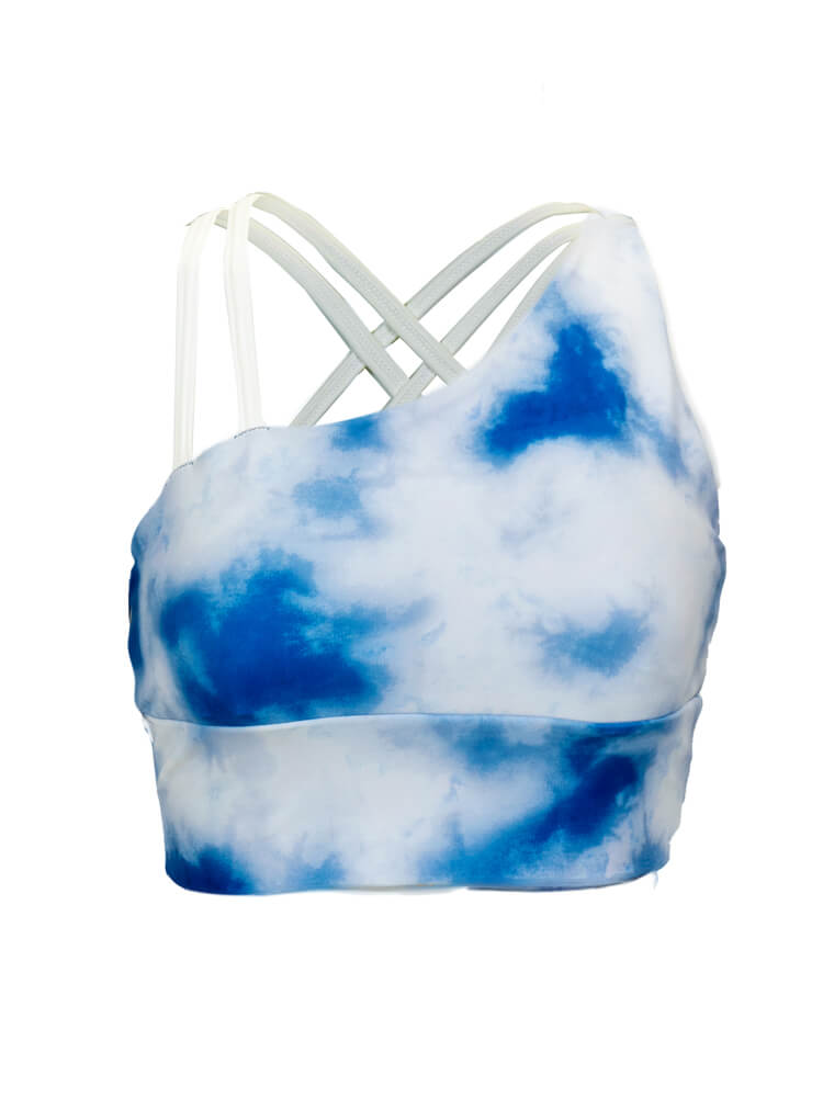 アシンメトリーブラ × ニーハイライクレギンス セットアップ(タイダイ)