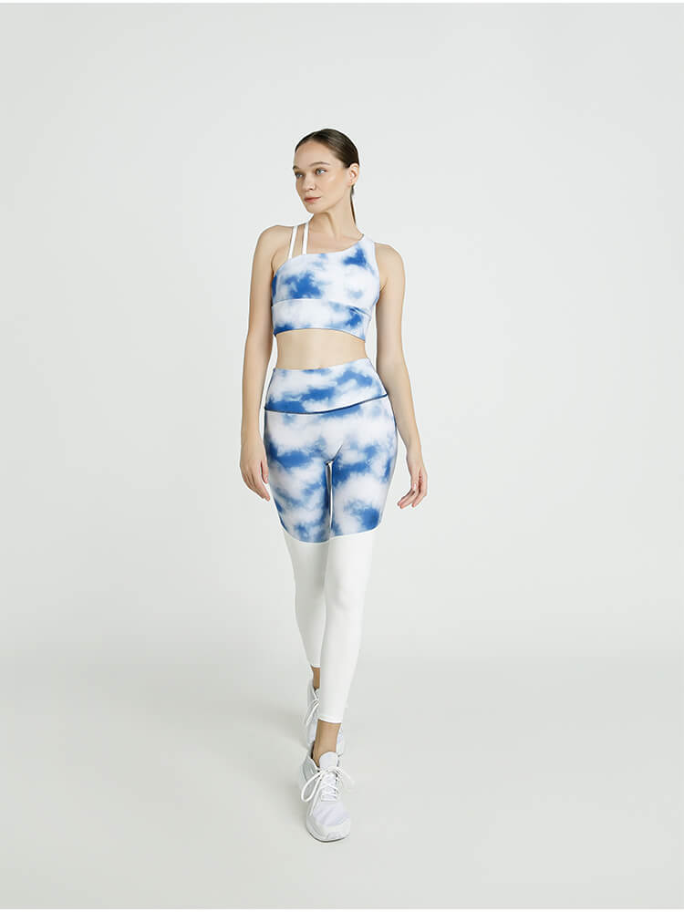 アシンメトリーブラ × ニーハイライクレギンス セットアップ(タイダイ)