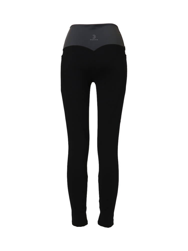 裸 HADAKA フィール レギンス (ブラック × グレー)