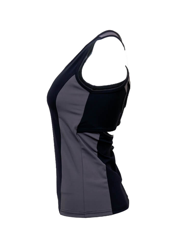 バイカラー ブラタンクトップ