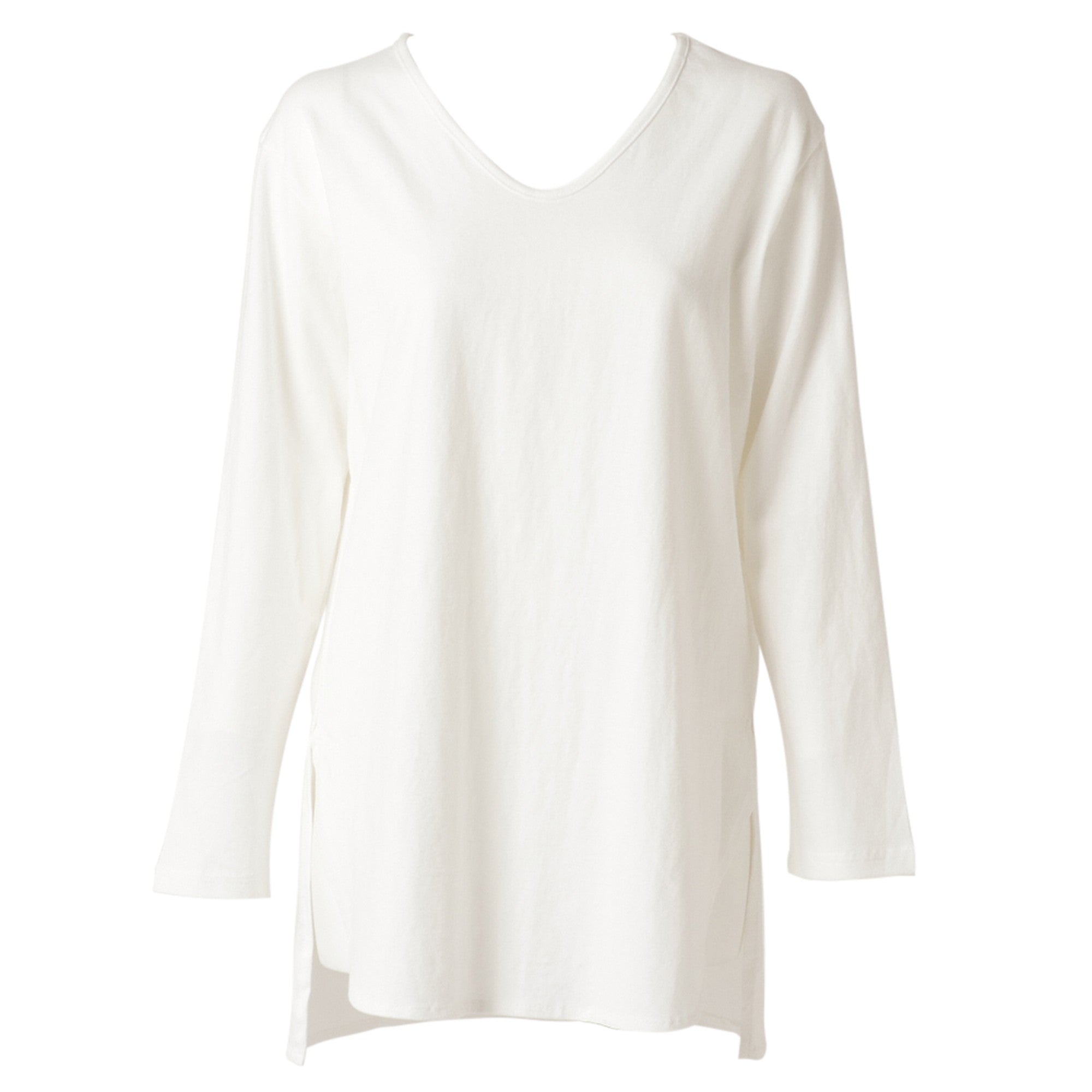 サイドスリットロングスリーブTシャツ