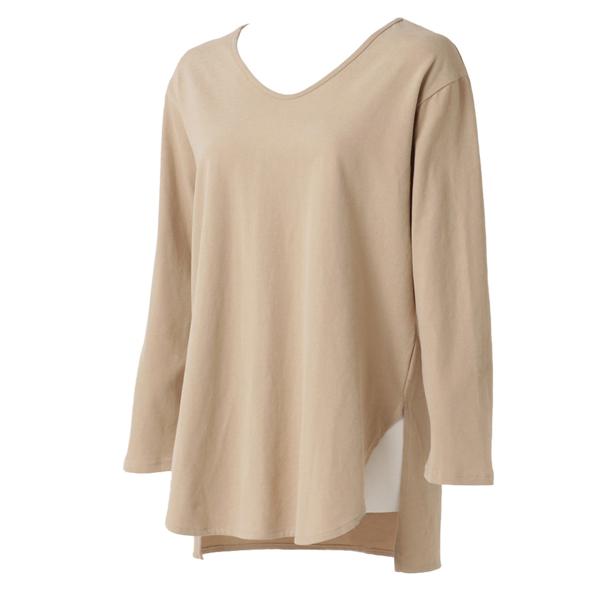 サイドスリットロングスリーブTシャツ
