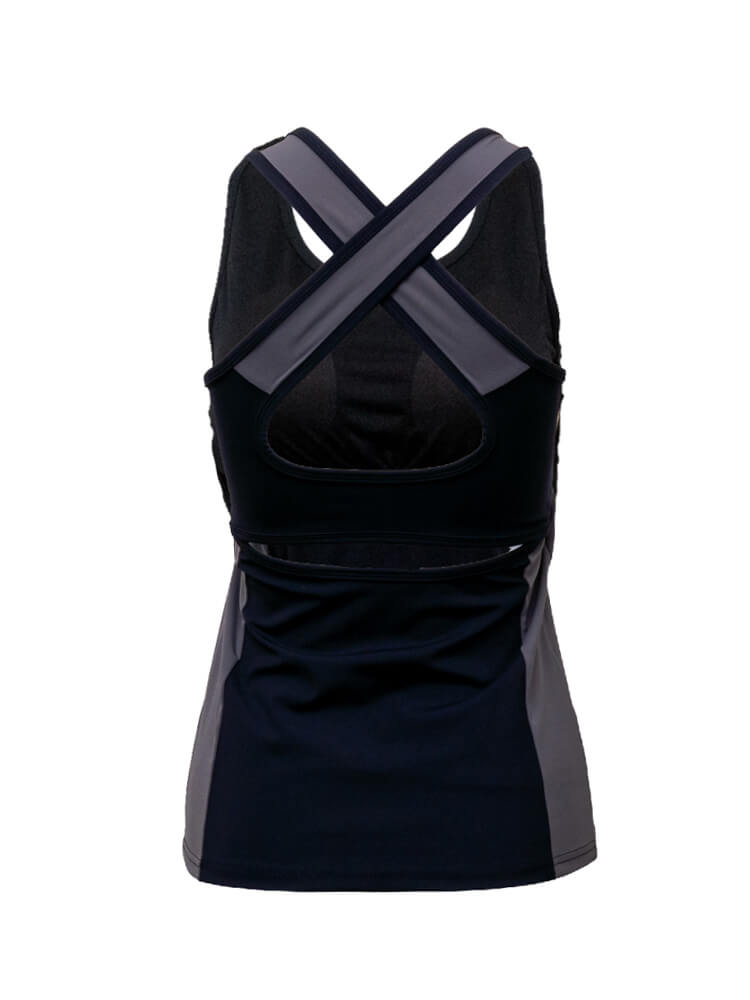 バイカラー ブラタンクトップ