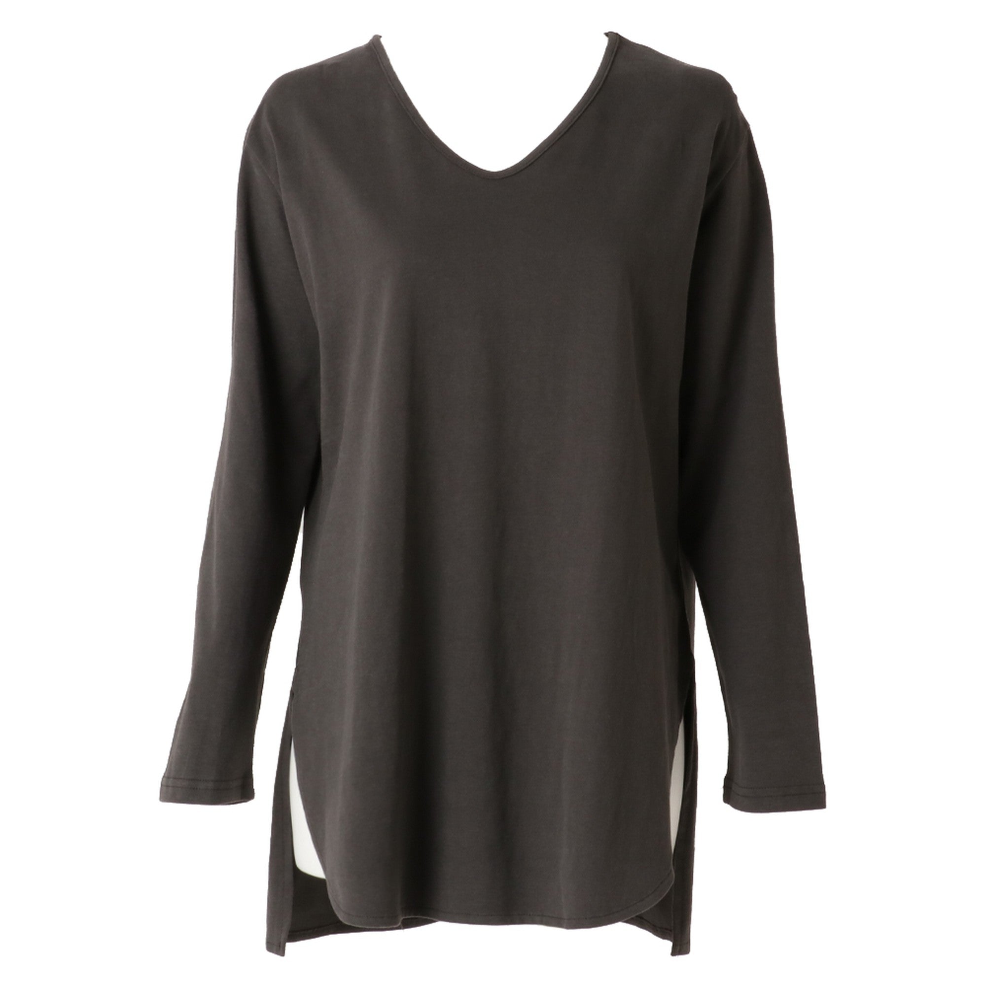 サイドスリットロングスリーブTシャツ