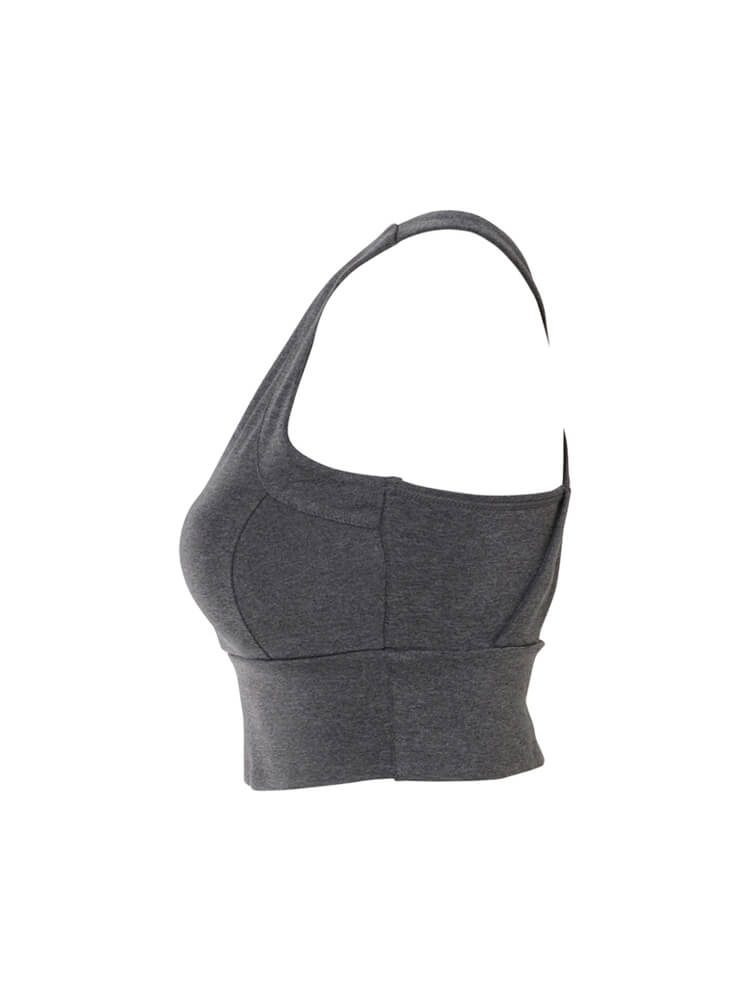 美ライン フィット UVカット ブラトップ (アッシュグレー)