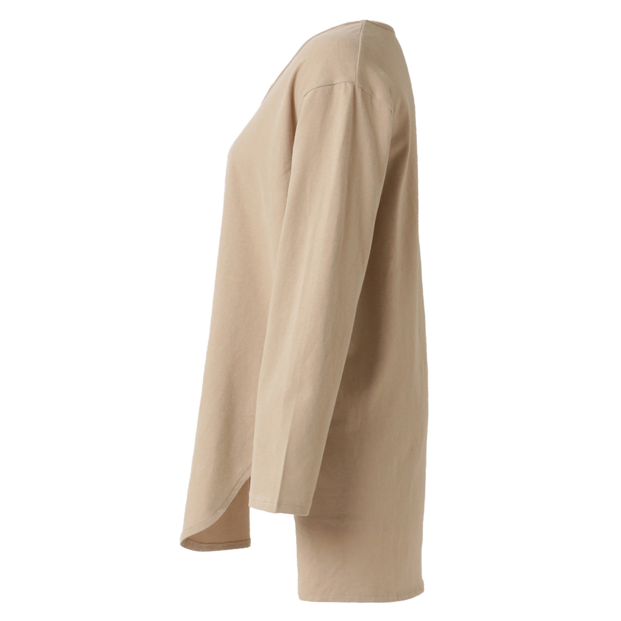 サイドスリットロングスリーブTシャツ