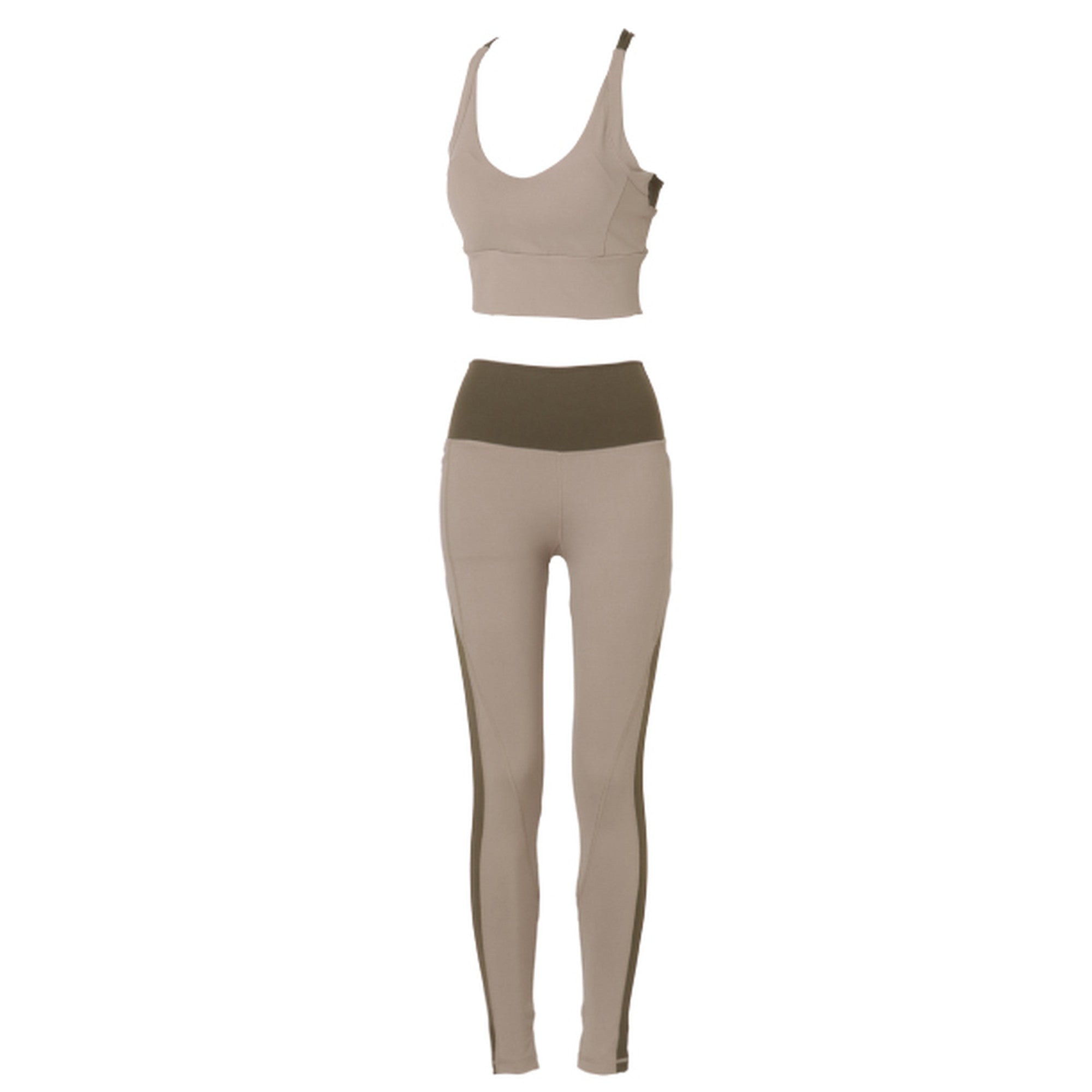 裸 HADAKA フィール ブラトップ (ベージュ × カーキ)