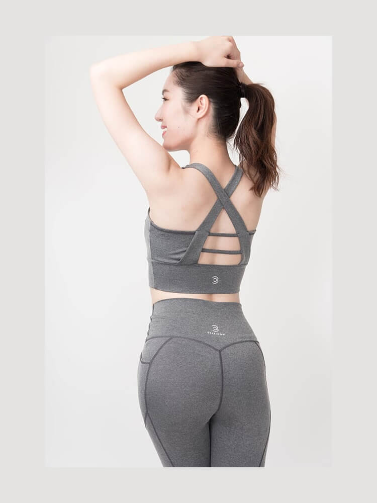 美ライン フィット UVカット ブラトップ (アッシュグレー)