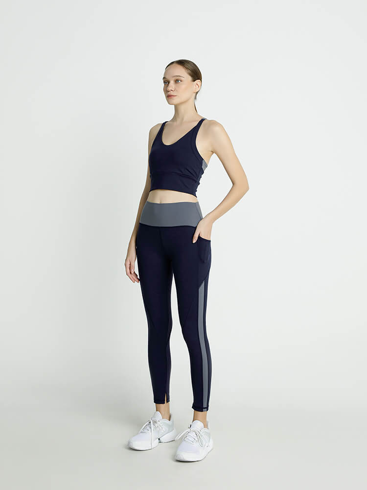 裸 HADAKA フィール セットアップ (ネイビー × グレー)