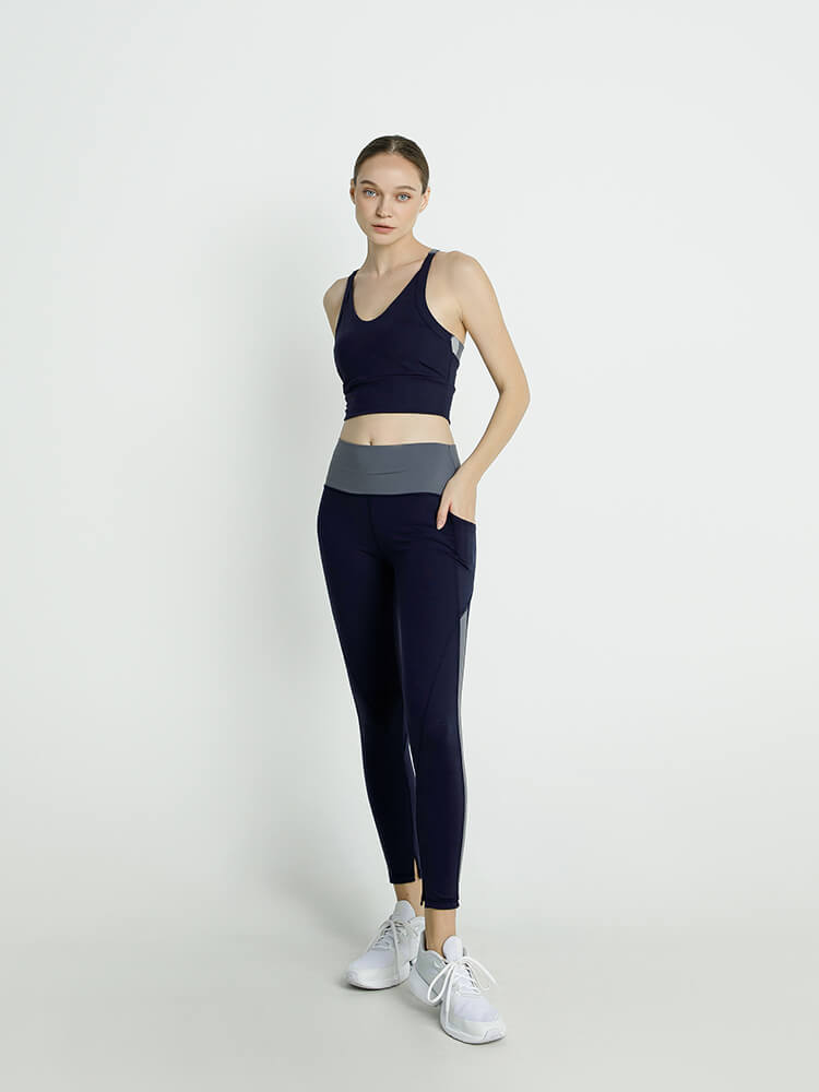 裸 HADAKA フィール セットアップ (ネイビー × グレー)