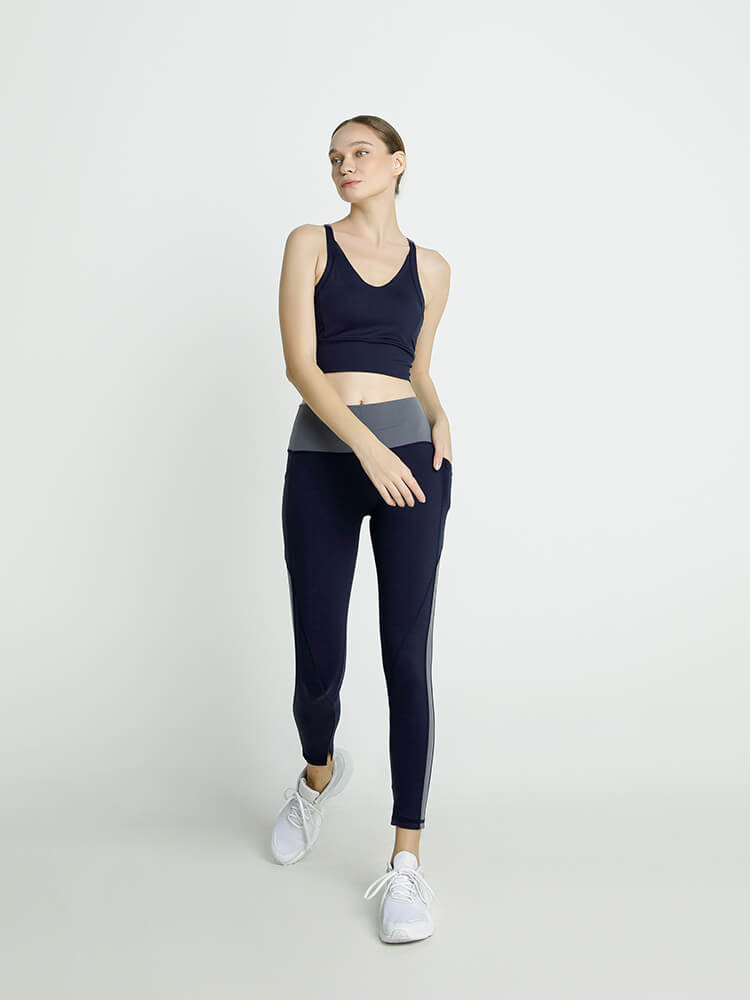 裸 HADAKA フィール セットアップ (ネイビー × グレー)