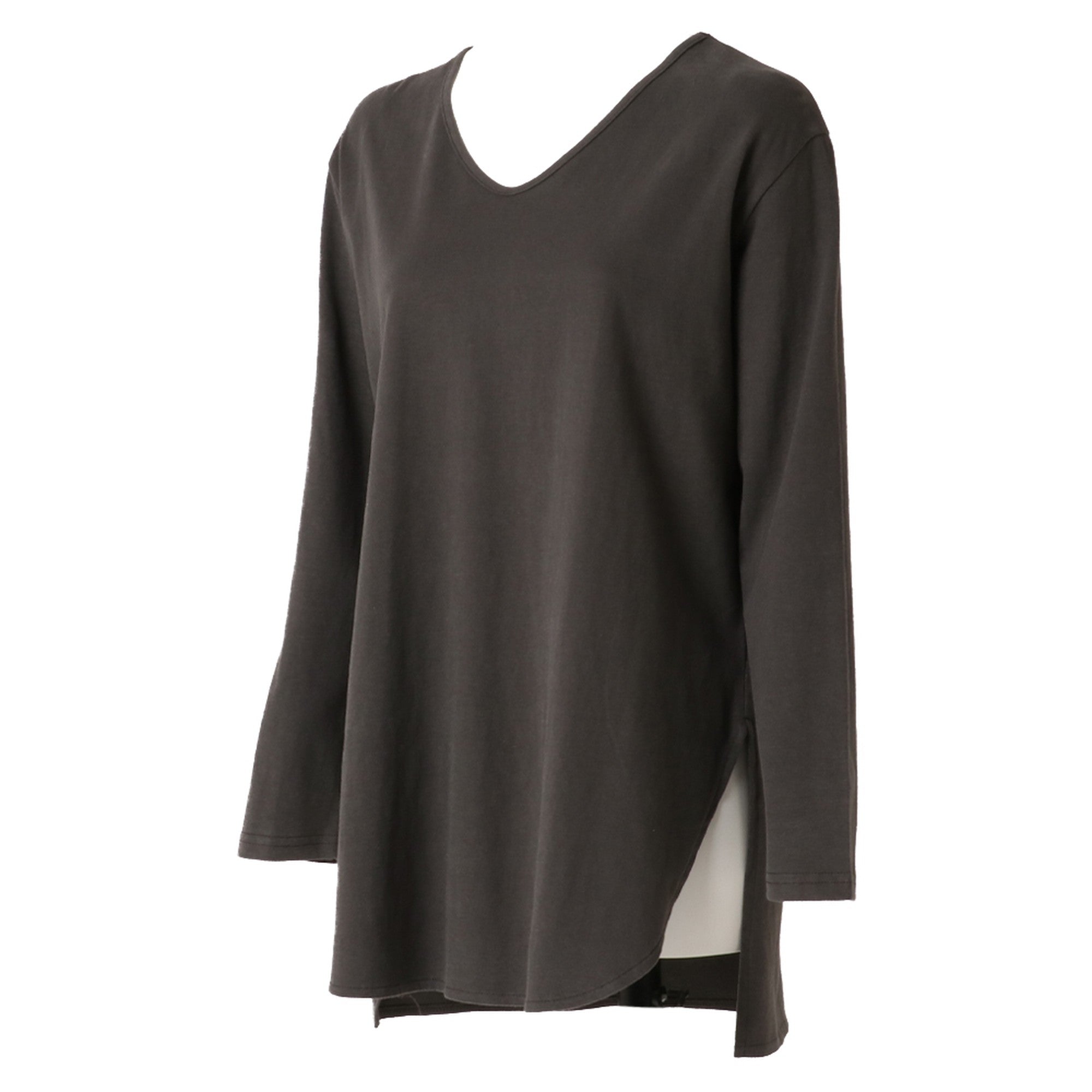 サイドスリットロングスリーブTシャツ