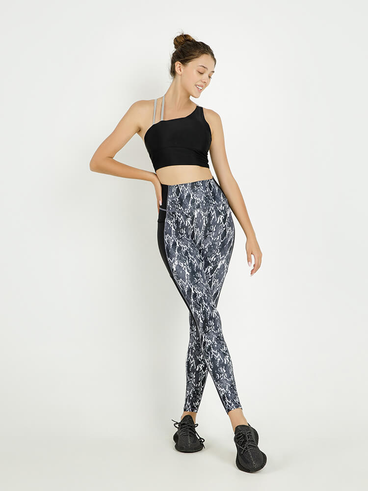 OUTLET・マイナス5kg見えサイドラインレギンス