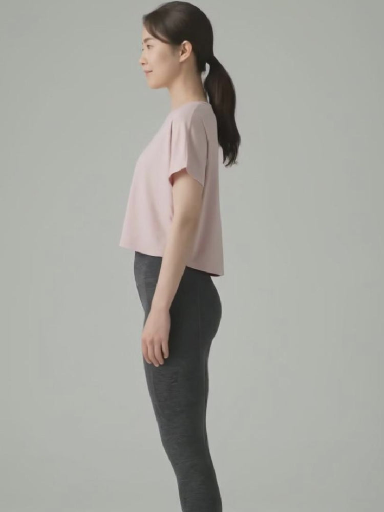 ソフトタッチ クロップドTシャツ